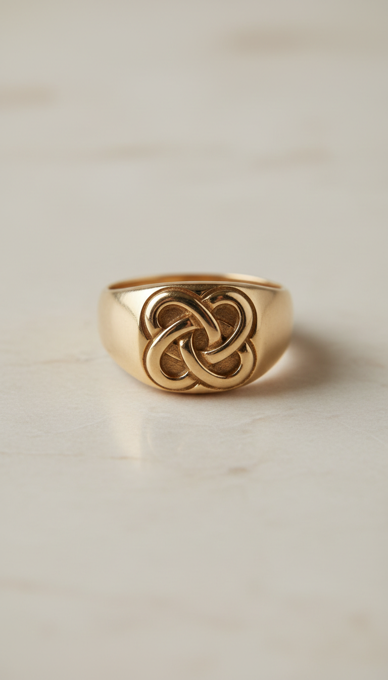Anillo de oro 18k con filigrana