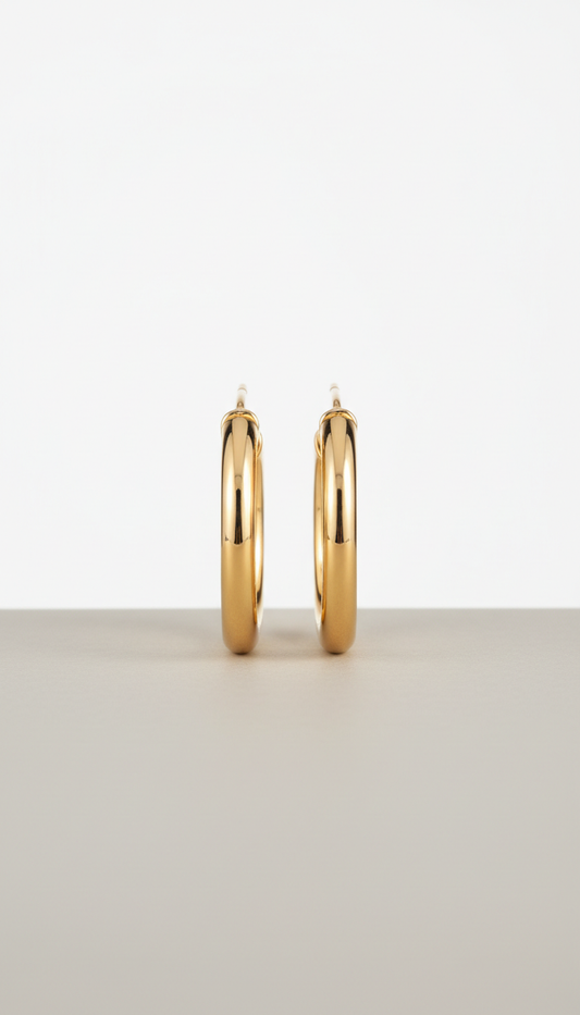 Aretes plata esterlina mate