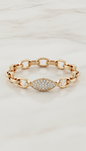 Pulsera de oro 14k con cierre seguro